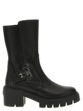 Stuart Weitzman Black Calfskin Ankle Boots