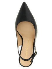 Stuart Weitzman Black Calfskin Mid Heel Pumps - EU38/US8