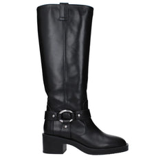 Stuart Weitzman Black Leather High Heel Boots - EU36.5/US6.5