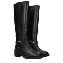 Stuart Weitzman Black Leather High Heel Boots - EU36.5/US6.5