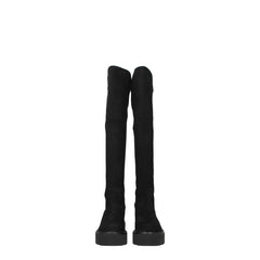 Stuart Weitzman Black Leather Over The Knee - EU35.5/US5.5