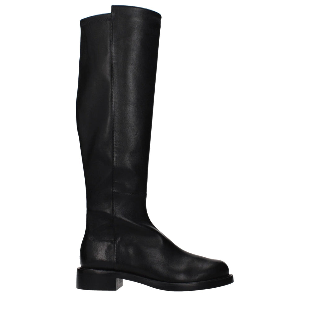 Stuart Weitzman Black Leather Over The Knee - EU36/US6