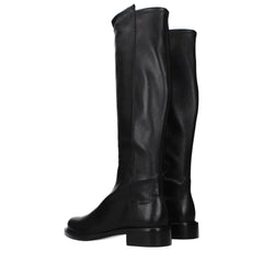 Stuart Weitzman Black Leather Over The Knee - EU36/US6