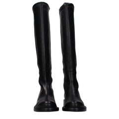 Stuart Weitzman Black Leather Over The Knee - EU36/US6