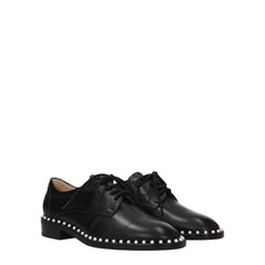 Stuart Weitzman Black Leather Oxfords And Derbies