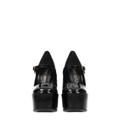 Stuart Weitzman Black Leather Platforms Pumps - EU40/US10