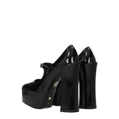 Stuart Weitzman Black Leather Platforms Pumps - EU40/US10