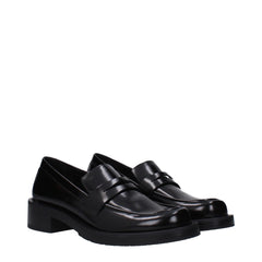 Stuart Weitzman Black Leather Slip-On Loafers - EU36.5/US6.5