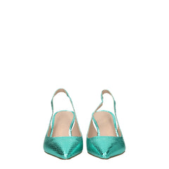 Stuart Weitzman Green Leather High Heel Pumps