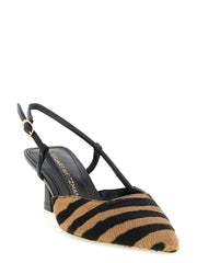 Stuart Weitzman Multicolor Calfskin Mid Heel Pumps