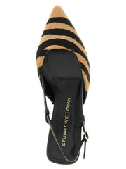 Stuart Weitzman Multicolor Calfskin Mid Heel Pumps