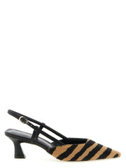 Stuart Weitzman Multicolor Calfskin Mid Heel Pumps