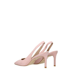 Stuart Weitzman Pink Leather Mid Heel Pumps - EU35.5/US5.5