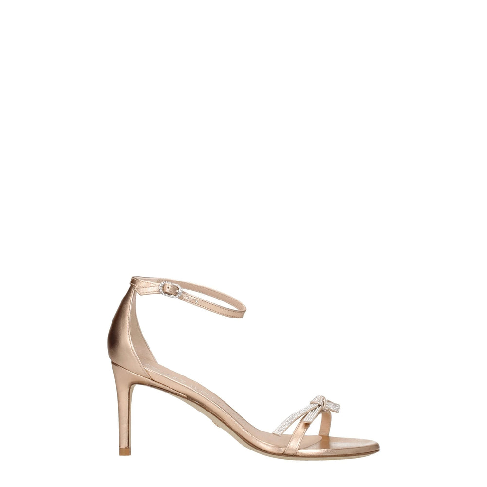 Stuart Weitzman Pink Leather Stiletto Heels Sandals - EU36.5/US6.5