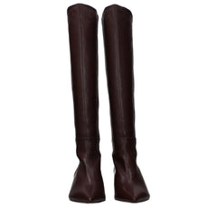 Stuart Weitzman Red Leather High Heel Boots - EU37/US7