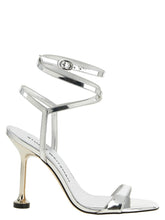 Stuart Weitzman Silver Polyethylene Stiletto Heel Sandals
