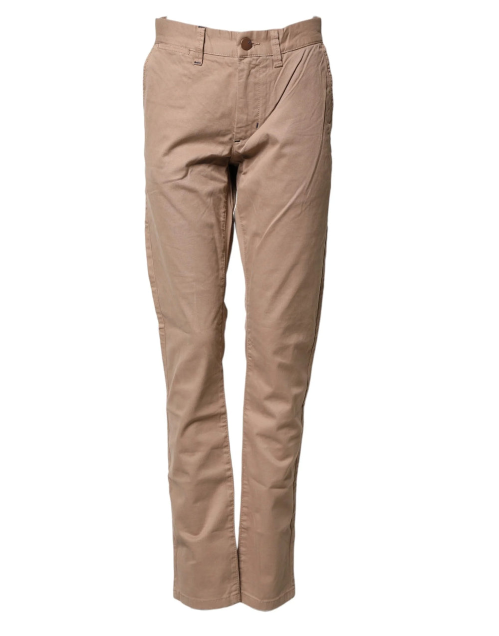 Sun68 Beige Cotton Mid Waist Straight Men Chino Trouser Pants - W31