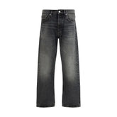 Sunflower Black Cotton Relaxed Fit Jeans