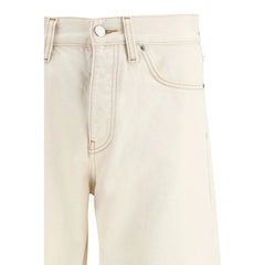Sunflower Cream Cotton Relaxed Fit Jeans - W31