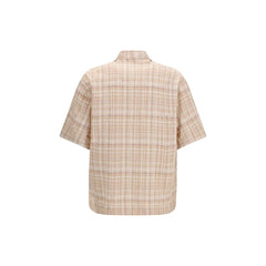 Chemise à motifs en coton orange Tournesol