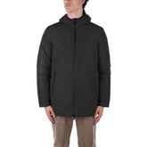 Suns Black Polyester Jackets & Coat - Rain Coats
