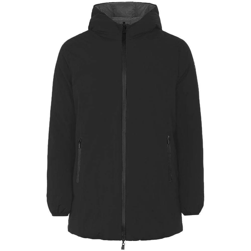 Suns Black Polyester Jackets & Coat - Rain Coats