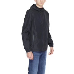Suns Black Polyester Jackets & Coat - Windbreakers