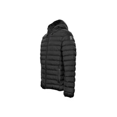 Suns Black Polyester Men’s Quilted Jacket