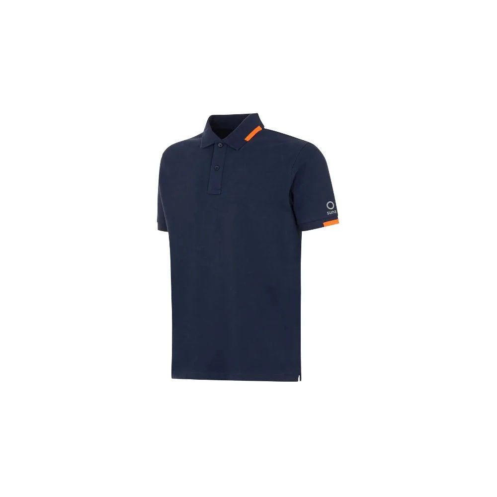 Suns Blue Cotton Polo Shirt - Polos