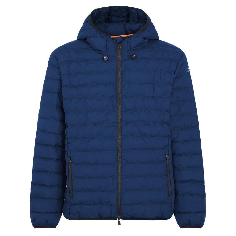 Suns Blue Polyester Jackets & Coat