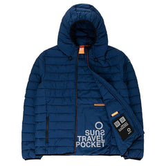 Suns Blue Polyester Men’s Quilted Jacket - Puffer Jackets