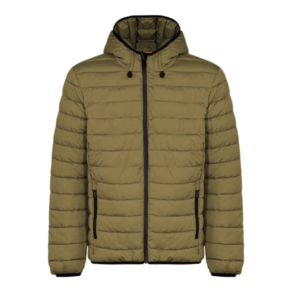 Suns Green Polyester Men’s Quilted Jacket - Puffer Jackets