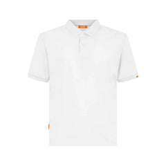 Suns White Cotton Polo Shirt - Polos