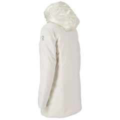 Suns White Polyester Jackets & Coat - Parkas