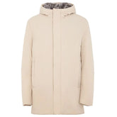 Suns White Polyester Jackets & Coat - Parkas
