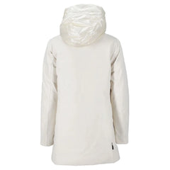 Suns White Polyester Jackets & Coat - Parkas
