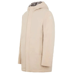 Suns White Polyester Jackets & Coat - Parkas