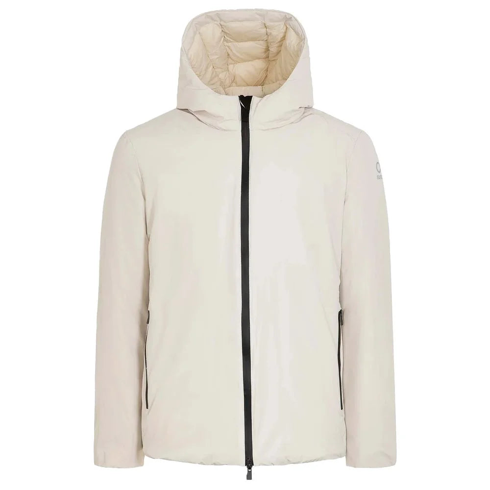Suns White Polyester Jackets & Coat - Rain Coats