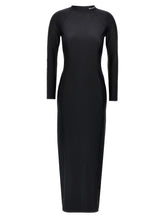 T BY ALEXANDER WANG Rochie midi neagră din nailon