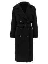 Tagliatore Black Virgin Wool Coat - IT50 | L