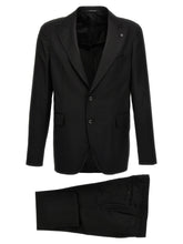 Tagliatore Black Virgin Wool Two-Piece Suit