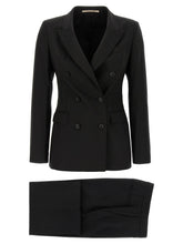 Tagliatore Black Virgin Wool Two-Piece Suit