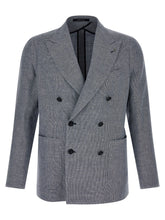 Tagliatore Blue Linen Blazer