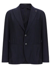 Tagliatore Blue Silk Blazer - XXL