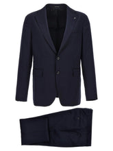 Tagliatore Blue Virgin Wool Two-Piece Suit - XXL