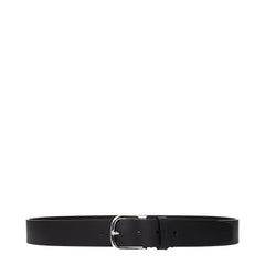 Testoni Black Leather Regular Belts - Belts