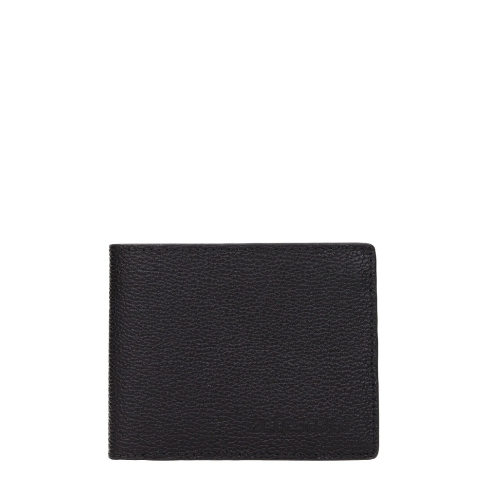 Testoni Black Leather Wallets - Wallets