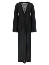 The Andamane Black Polyester Long Dress - IT38