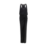 The Andamane Black Polyester Long Dress - IT40 | M