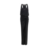 The Andamane Schwarzes Polyester-Lange Kleid - IT42 | L